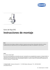 schmalz SFG Instrucciones De Montaje