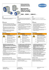 schmalz SGM 40 G1/4 IG Manual De Instrucciones