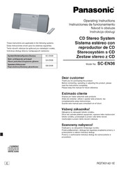 Panasonic SC-EN36 Instrucciones De Funcionamiento