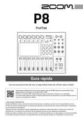 Zoom P8 PodTrak Guía Rápida