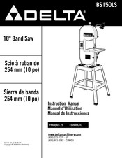 Delta BS150LS Manual De Instrucciones