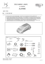 DS AUTOMOBILES DS3 CABRIO Instrucciones De Montaje