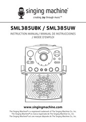 Singing Machine SML385UW Manual De Instrucciones