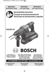 Bosch RH328VC-36 Instrucciones De Funcionamiento