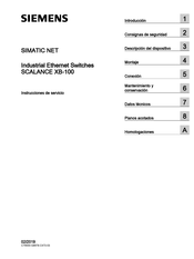 Siemens SCALANCE XB-100 Instrucciones De Servicio