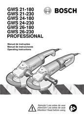 Bosch GWS 21-180 PROFESSIONAL Manual De Instrucciones