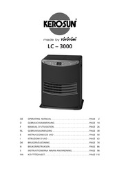 Toyotomi Kero-Sun LC-3000 Instrucciones De Uso