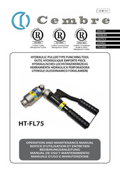 Cembre HT-FL75 Manual De Uso Y Mantenimiento