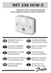 Danfoss RET 230 HCW-3 Instrucciones Del Usuario