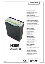 HSM shredstar S5 Instrucciones De Servicio