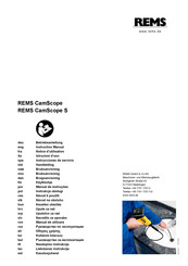 REMS CamScope S Instrucciones De Servicio