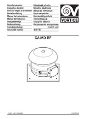 Vortice CA MD RF Manual De Instrucciones