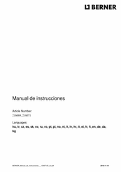 Berner 216071 Manual De Instrucciones