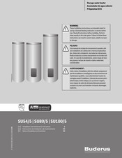 Buderus SU100/5 Instrucciones De Instalación Y De Mantenimiento
