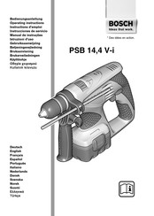 Bosch PSB 14,4 V-i Instrucciones De Servicio