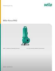 Wilo Rexa PRO Serie Instrucciones De Instalación Y Funcionamiento