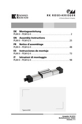 RK Rose+Krieger PLM-G-II Instrucciones De Montaje