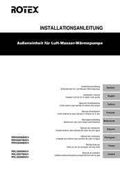 Rotex RRLQ008BAV3 Manual De Instrucciones