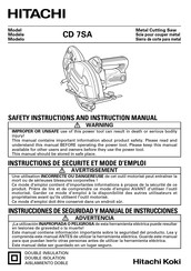 Hitachi CD 7SA Manual De Instrucciones