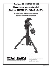 Orion HDX110 EQ-G GoTo Manual De Instrucciones