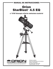 Orion StarBlast 4.5 EQ Manual De Instrucciones