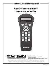 Orion SynScan V4 GoTo Manual De Instrucciones