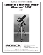 Orion Observer 80ST Manual De Instrucciones