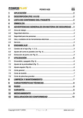 Powerplus POWX1420 Manual De Instrucciones