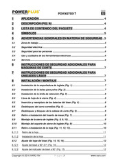 Powerplus POWX07551T Manual De Instrucciones