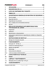 Powerplus POWEG5011 Instrucciones De Montaje