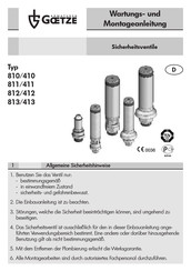 Goetze 413 Instrucciones De Montaje Y Mantenimiento