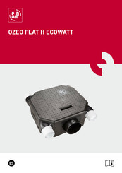 S&P OZEO FLAT H ECOWATT Manual De Instrucciones