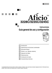 Ricoh Aficio 3245C Instrucciones Guía General De Uso Y Configuración