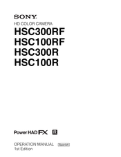 Sony HSC100R Operación Manual