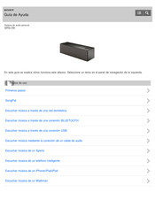 Sony SRS-X9 Manual De Usario