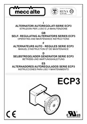 Mecc Alte ECP3-2L Instrucciones Para Uso Y Mantenimiento