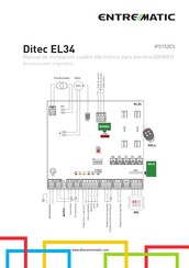 entrematic Ditec EL34 Manual De Instalación