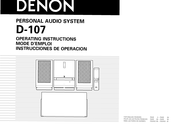 Denon D-107 Instrucciones De Operación