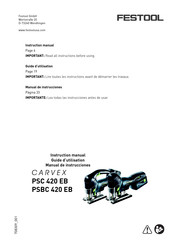 Festool CARVEX PSC 420 EB Manual De Instrucciones