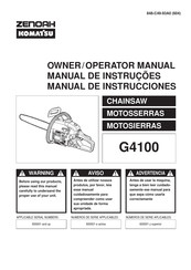 ZENOAH KOMATSU G4100 Manual De Instrucciones