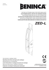 Beninca ZED-L Manual De Instrucciones