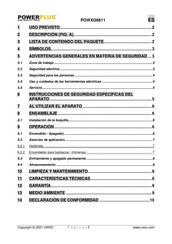 Powerplus POWXG6611 Manual De Instrucciones