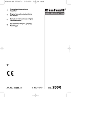 EINHELL NEW GENERATION 23.388.13 Manual De Instrucciones Original