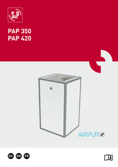 S&P AIRPUR PAP 350 VOC H14 Manual De Instrucciones