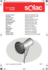 SOLAC SH7090 Instrucciones De Uso