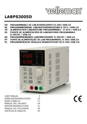 Velleman LABPS3005D Manual Del Usuario