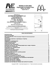 AUTOMATED EQUIPMENT AFD-280E Manual Del Equipo