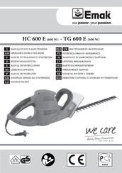 EMAK HC 600 E Manual De Instrucciones