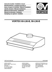 Vortice VORTEX 60-B Manual De Instrucciones