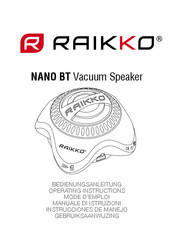 Raikko NANO BT Instrucciones De Manejo